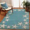 The Rug Department Liora Manne Capri Starfish Border Indoor Outdoor Area Rug Aqua